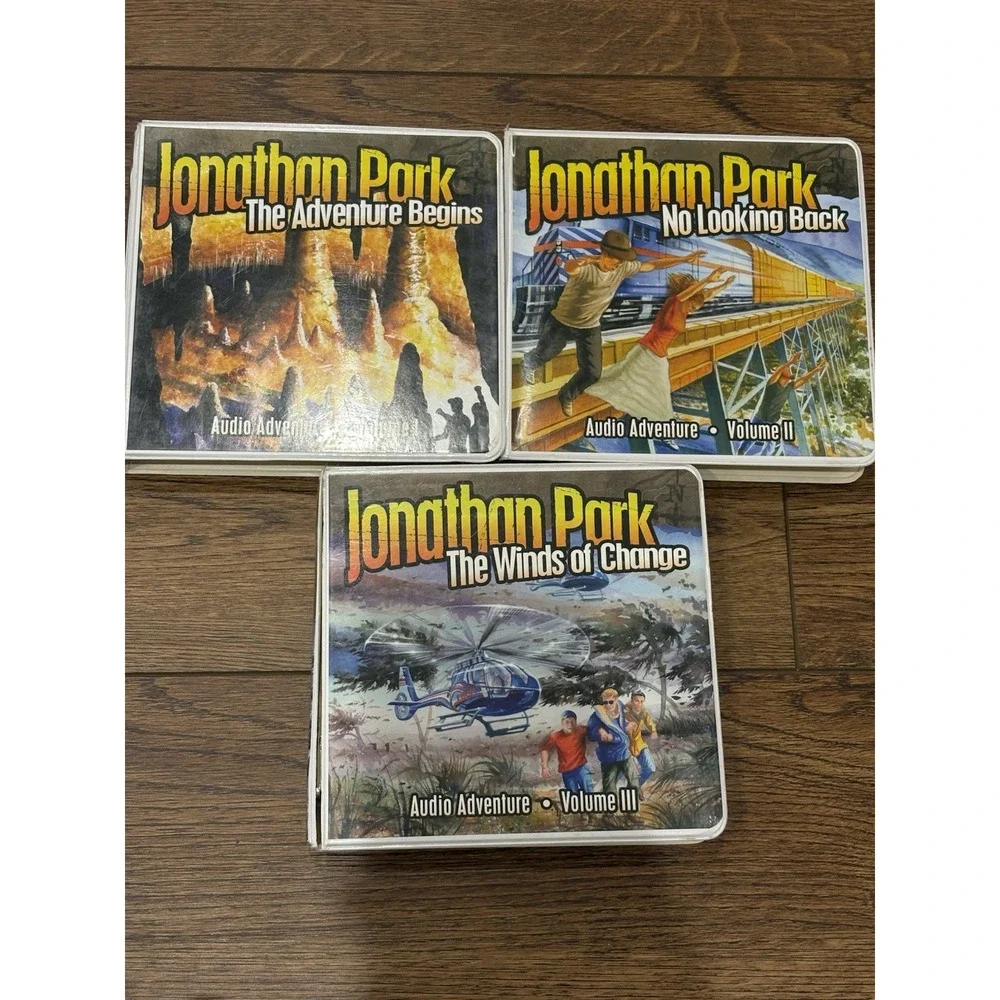 VTG Lot Of 3 Jonathan Park Audio CD Sets Science Kids Volume 1 , 2, 3 Christian